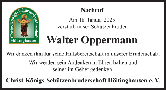 Anzeige von Walter Oppermann von OM-Medien