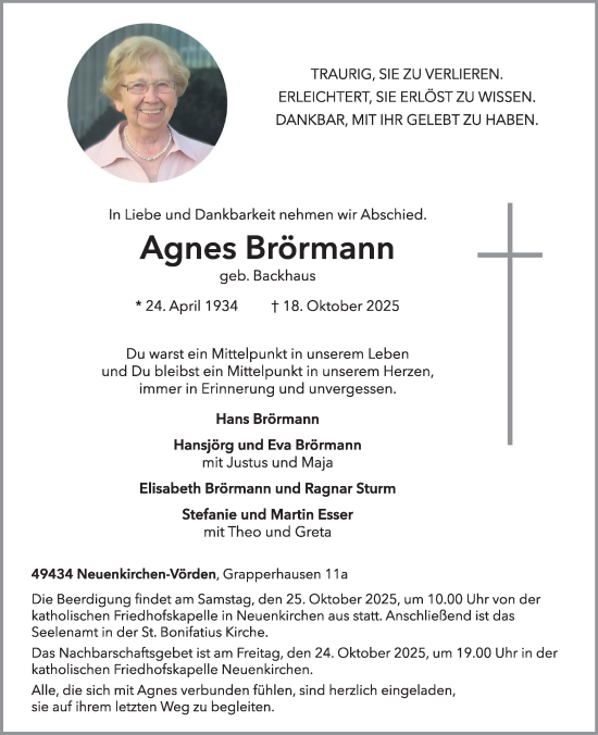 Anzeige von Agnes Brörmann von OM-Medien