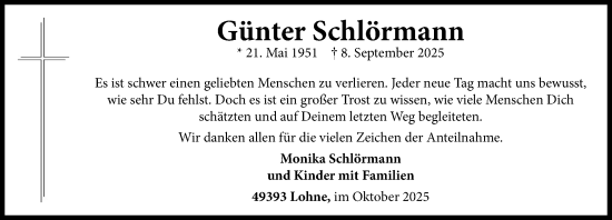 Anzeige von Günter Schlörmann von OM-Medien