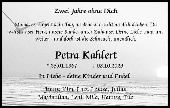Anzeige von Petra Kahlert von OM-Medien
