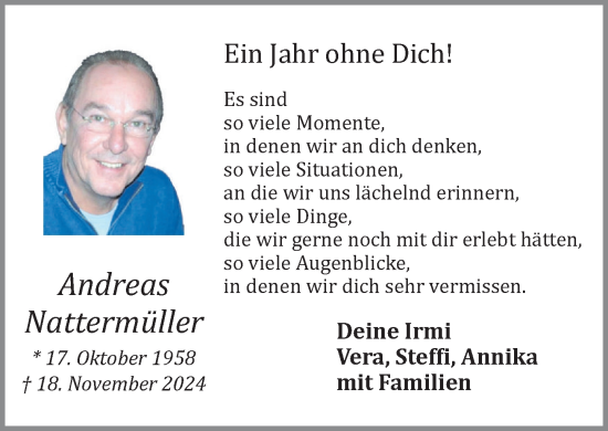 Anzeige von Andreas Nattermüller von OM-Medien