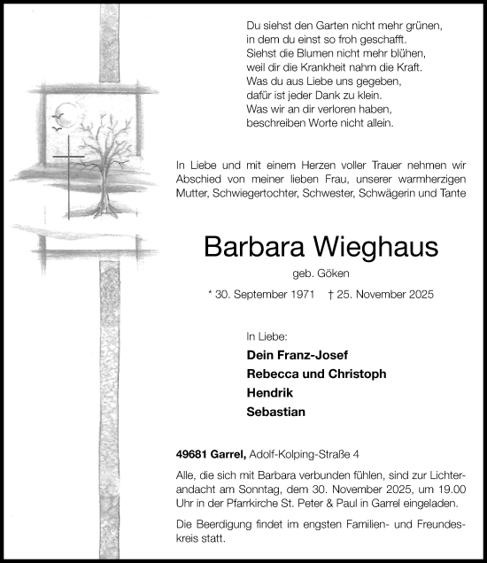 Anzeige von Barbara Wieghaus von OM-Medien