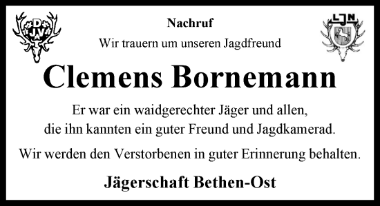 Anzeige von Clemens Bornemann von OM-Medien