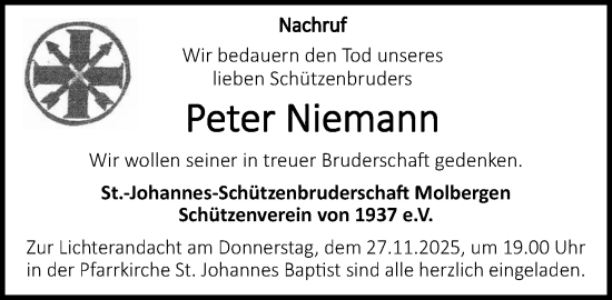 Anzeige von Peter Niemann von OM-Medien