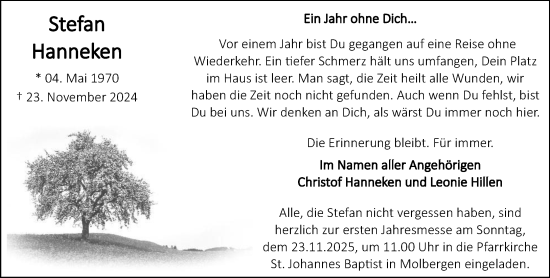 Anzeige von Stefan Hanneken von OM-Medien