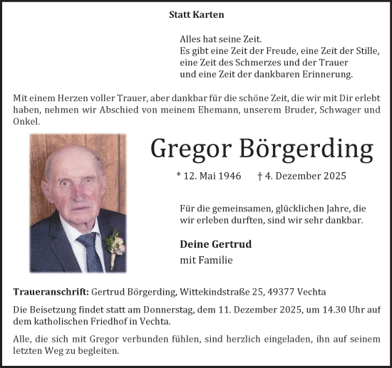 Anzeige von Gregor Börgerding von OM Medien