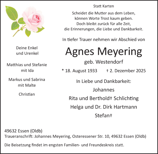 Anzeige von Agnes Meyering von OM-Medien