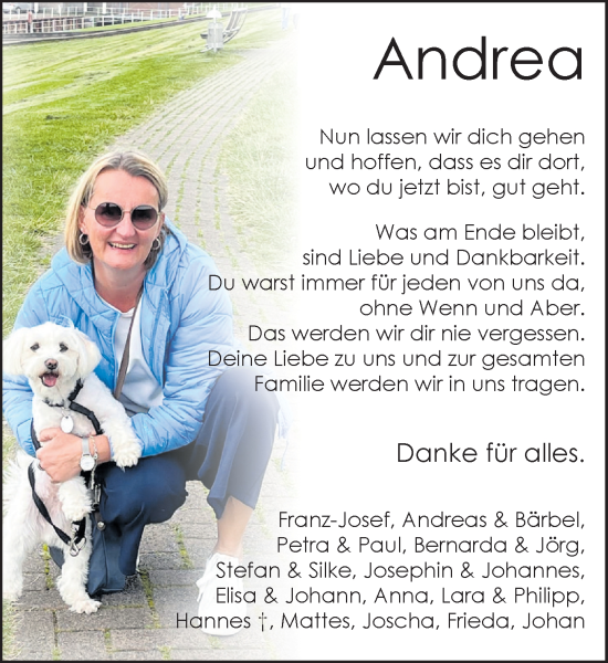 Anzeige von Andrea Windhaus von OM-Medien