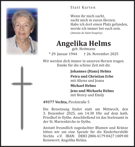 Anzeige von Angelika Helms von OM-Medien