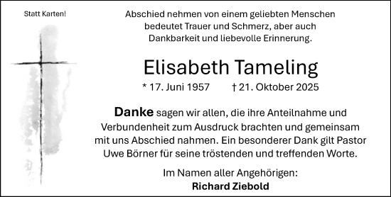 Anzeige von Elisabeth Tameling von OM-Medien