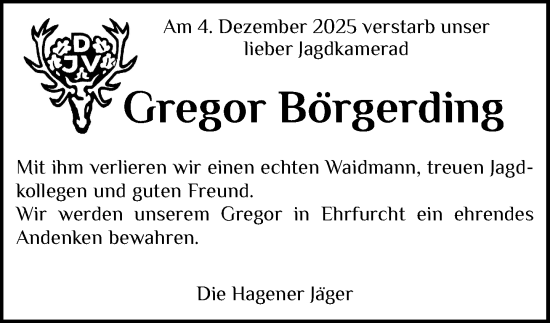 Anzeige von Gregor Börgerding von OM-Medien