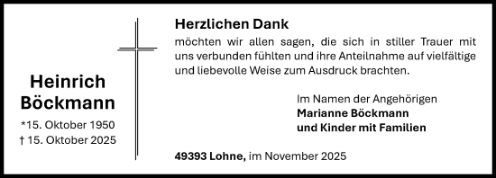 Anzeige von Heinrich Böckmann von OM-Medien
