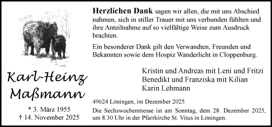 Anzeige von Karl-Heinz Maßmann von OM-Medien