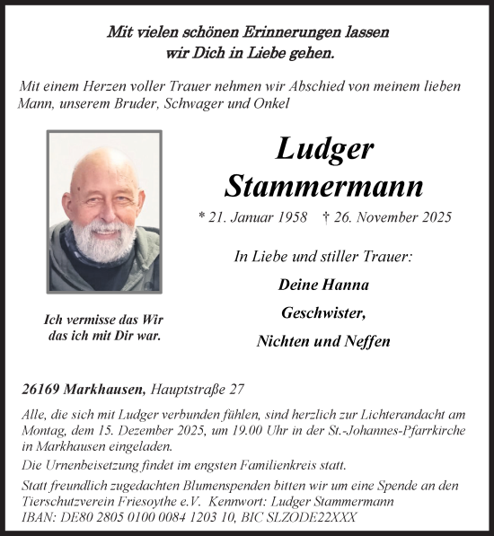 Anzeige von Ludger Stammermann von OM-Medien