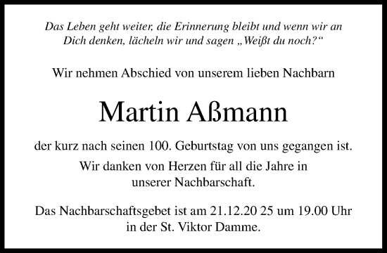 Anzeige von Martin Aßmann von OM-Medien