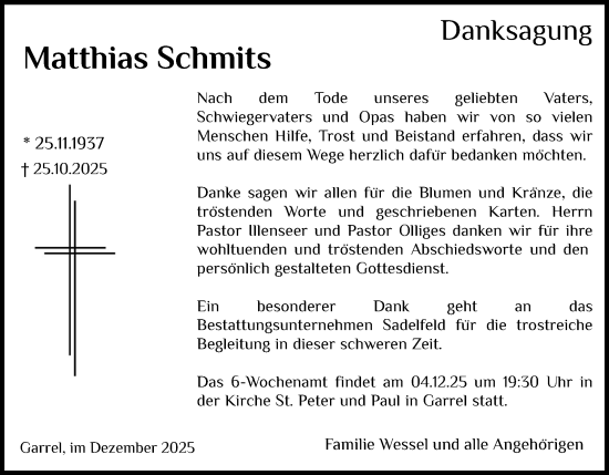 Anzeige von Matthias Schmits von OM-Medien