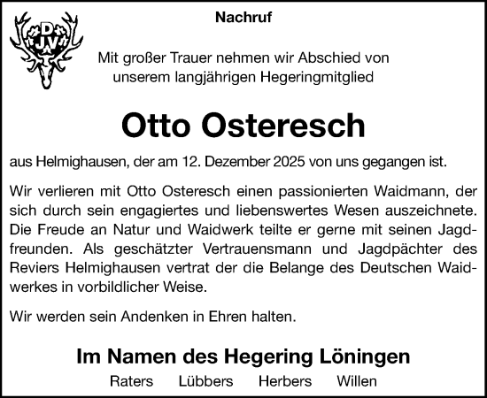 Anzeige von Otto Osteresch von OM-Medien