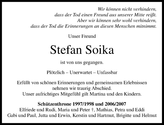 Anzeige von Stefan Soika von OM-Medien