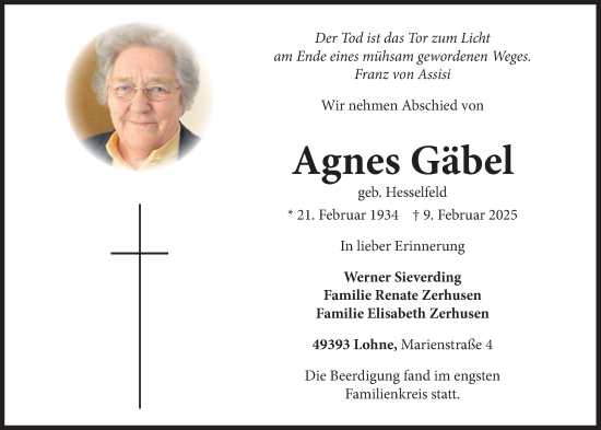 Anzeige von Agnes Gäbel von OM-Medien