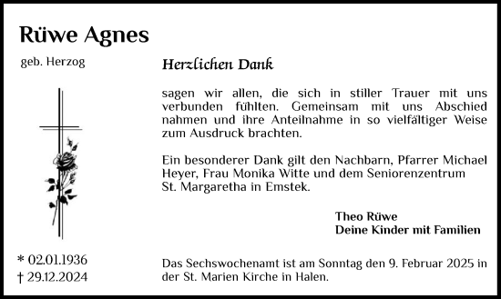 Anzeige von Agnes Rüwe von OM-Medien