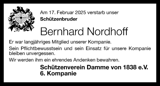 Anzeige von Bernhard Nordhoff von OM-Medien