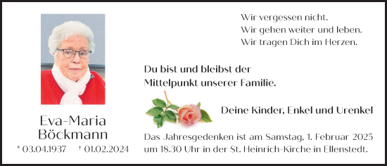 Anzeige von Eva-Maria Böckmann von OM-Medien