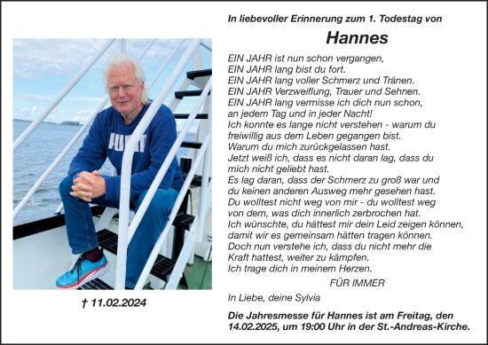 Anzeige von Hannes Klinker von OM-Medien