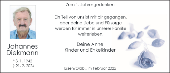 Anzeige von Johannes Diekmann von OM-Medien