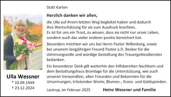 Anzeige von Ulla Wessner von OM-Medien