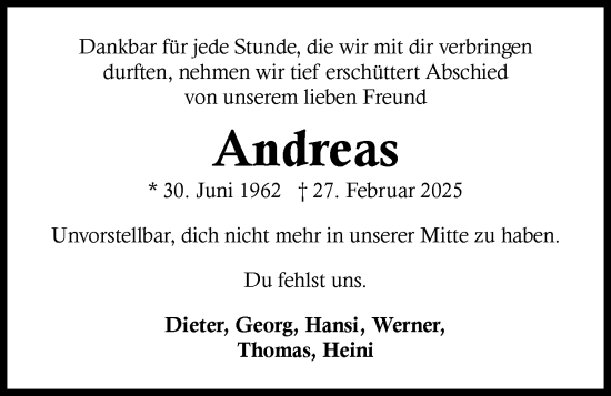 Anzeige von Andreas Mönning von OM-Medien