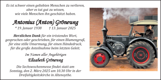 Anzeige von Antonius Gröneweg von OM-Medien