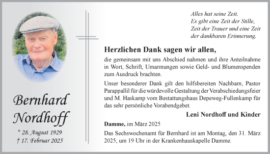 Anzeige von Bernhard Nordhoff von OM-Medien