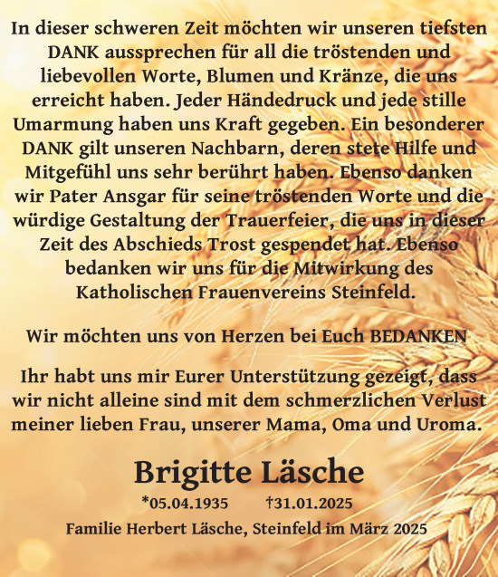 Anzeige von Brigitte Läsche von OM-Medien