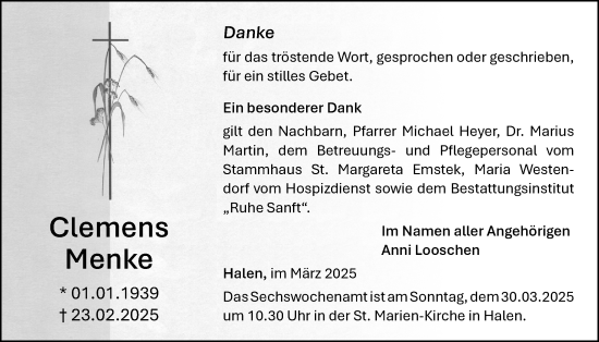 Anzeige von Clemens Menke von OM-Medien