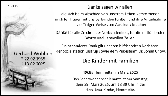 Anzeige von Gerhard Wübben von OM-Medien