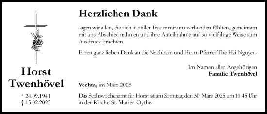 Anzeige von Horst Twenhövel von OM-Medien