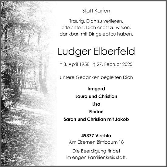 Anzeige von Ludger Elberfeld von OM-Medien