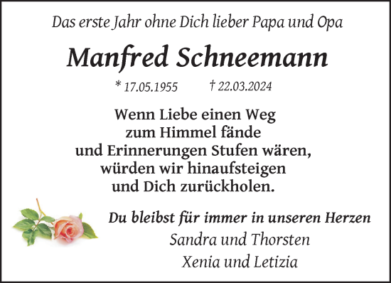 Anzeige von Manfred Schneemann von OM-Medien