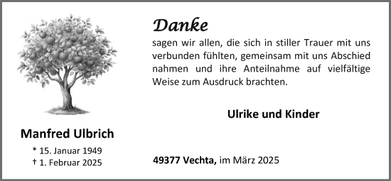 Anzeige von Manfred Ulbrich von OM-Medien