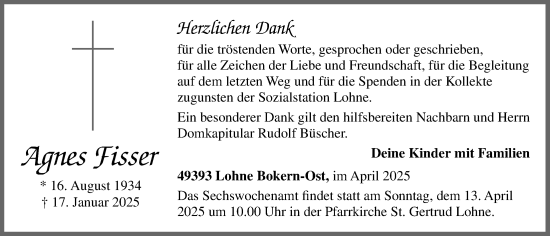 Anzeige von Agnes Fisser von OM-Medien