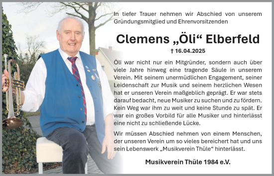 Anzeige von Clemens Elberfeld von OM-Medien