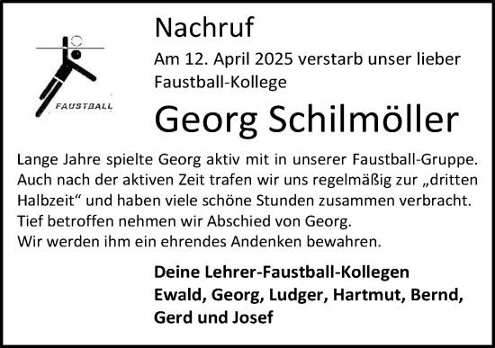 Anzeige von Georg Schilmöller von OM-Medien