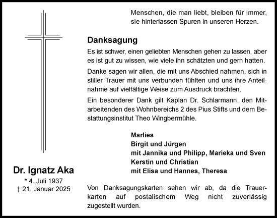 Anzeige von Ignatz Aka von OM-Medien