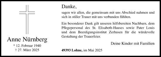 Anzeige von Anne Nürnberg von OM-Medien