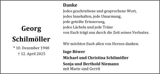 Anzeige von Georg Schilmöller von OM-Medien