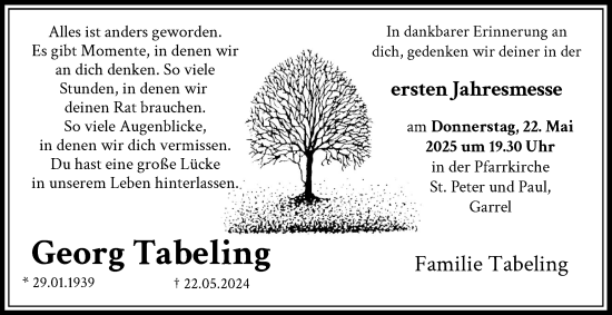 Anzeige von Georg Tabeling von OM-Medien