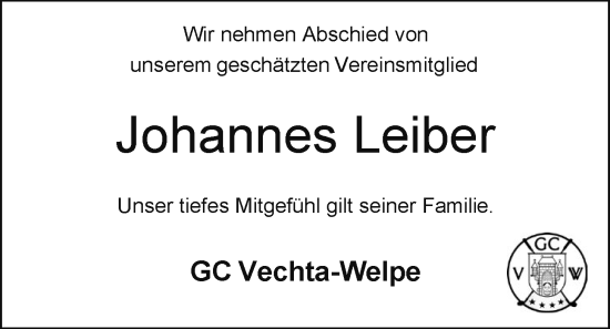 Anzeige von Johannes Leiber von OM-Medien
