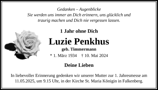 Anzeige von Luzie Penkhus von OM-Medien