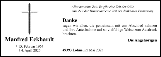 Anzeige von Manfred Eckhardt von OM-Medien