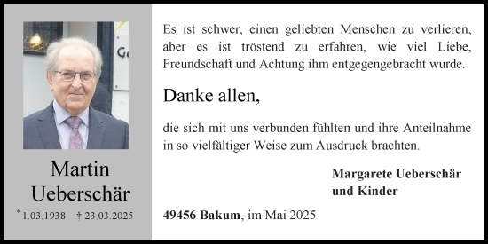 Anzeige von Margarete Ueberschär von OM-Medien